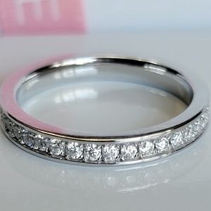Authentic Moissanite Diamond Band Ring